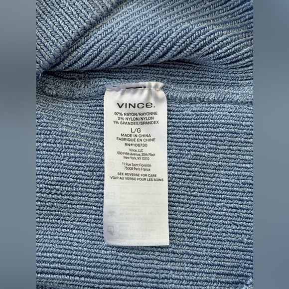 New Vice Ribbed Halter Blue Top Size Large - Picture 7 of 9